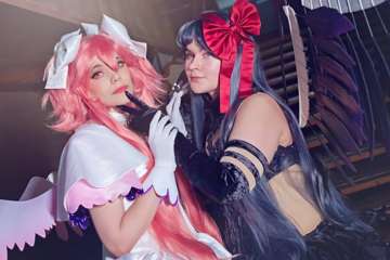 Desucon Frostbite 2024 » Kisaajakuvat » ECG-kilpailijakuvat » Pinyamiu & Moemoefever - Madoka & Homura